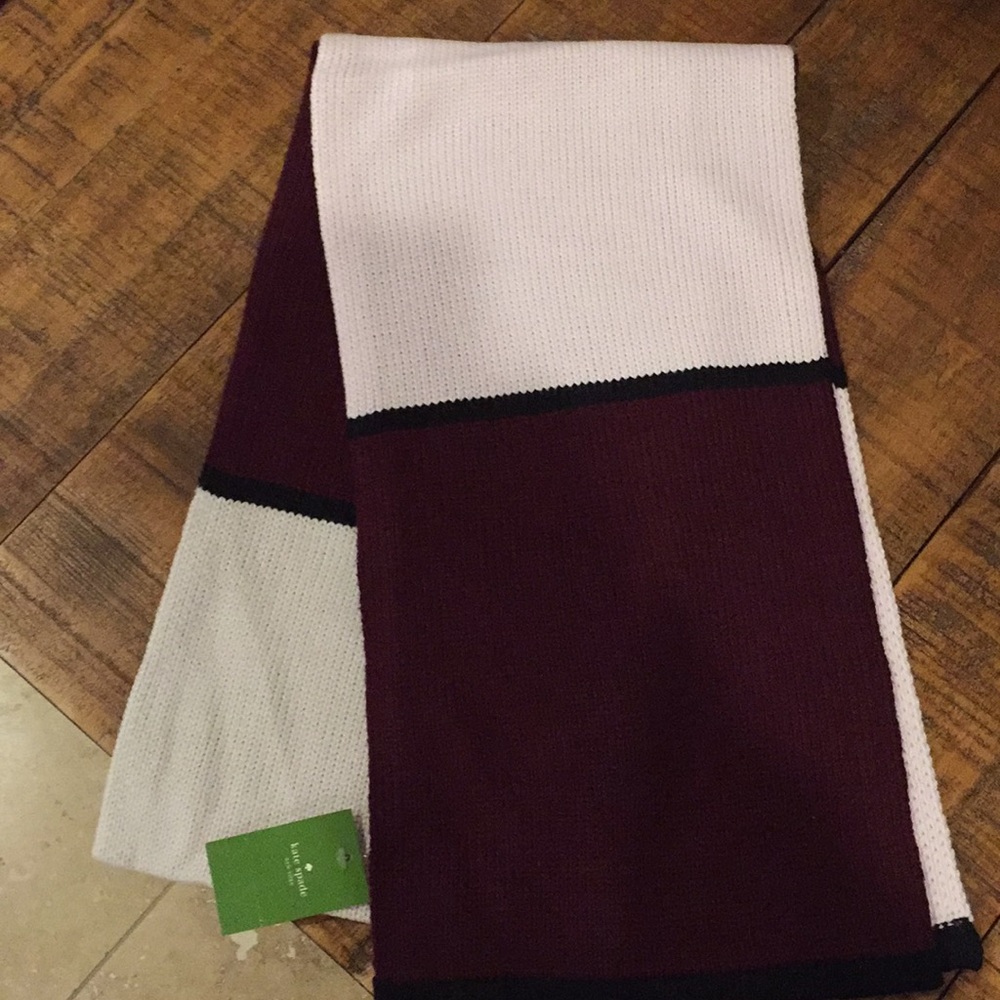 NWT kate spade Mondrian Colorblock Knit Scarf